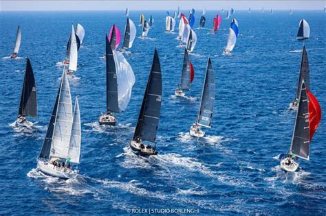 The 68th Rolex Giraglia 2021 underway with 147 boats